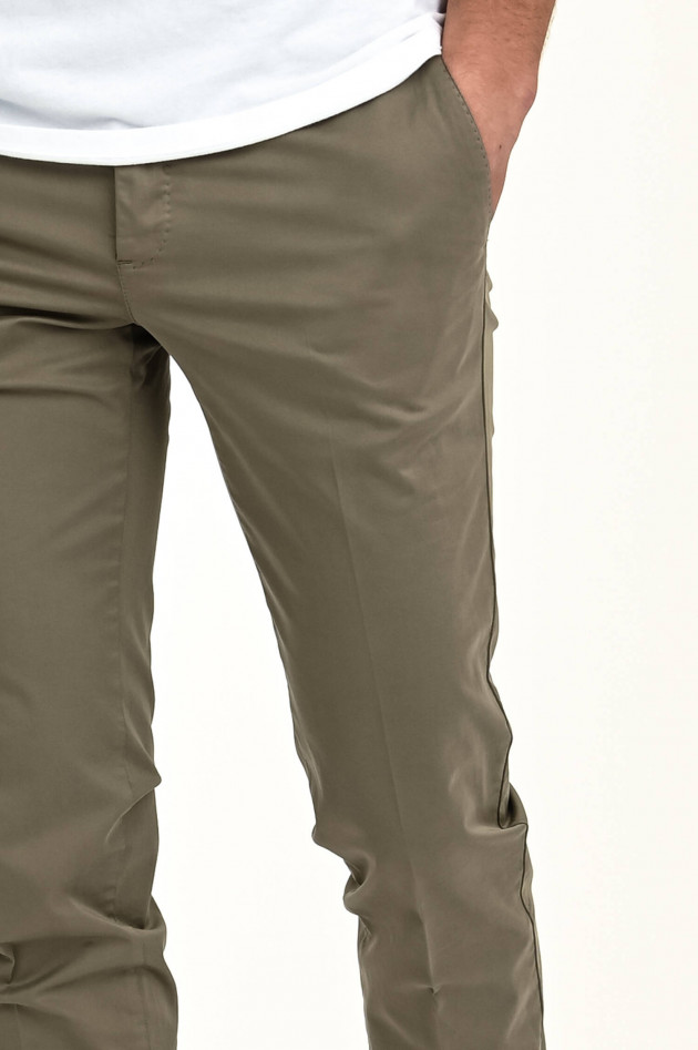 PT01+PT05 Hose aus Baumwolle in Taupe