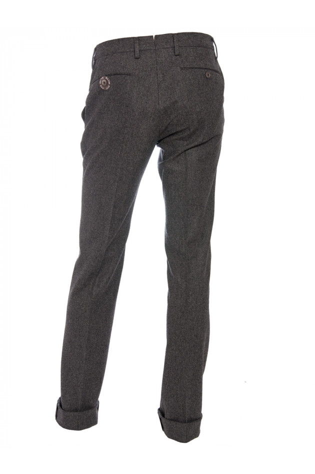 Wollhose Slim Fit Dunkelgrau