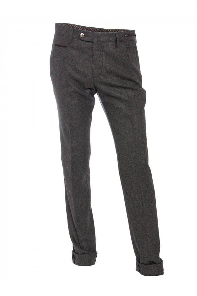 Wollhose Slim Fit Dunkelgrau