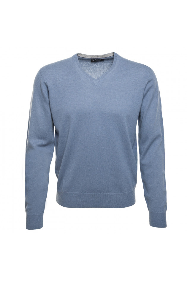 Hackett London Pullover in Jeansblau