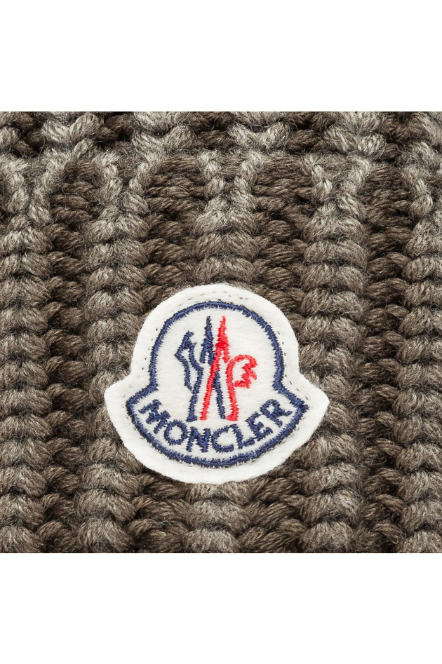 Moncler Rippstrickmütze BERRETTO in Blau
