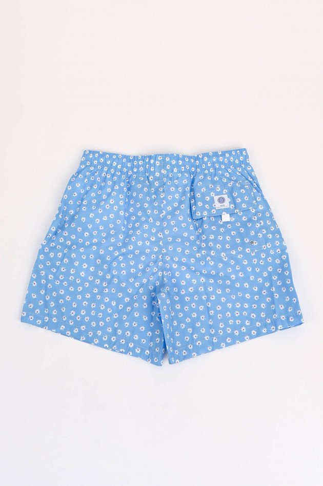 Rosi Collection Badehose mit Blumen in Blau gemustert