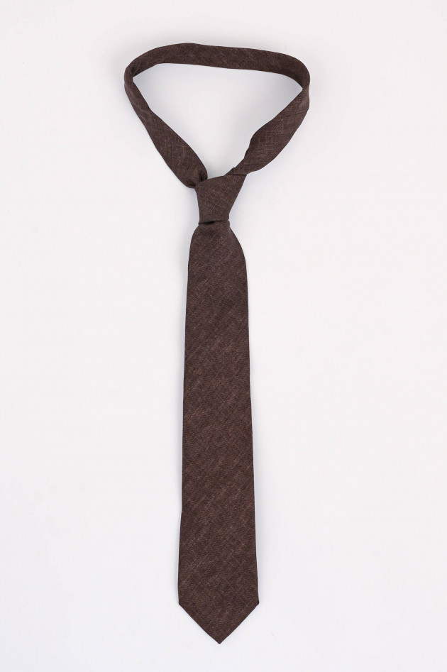 Rosi Collection Krawatte in Braun meliert