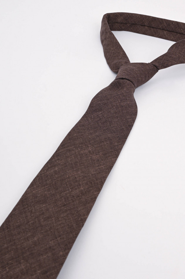 Rosi Collection Krawatte in Braun meliert