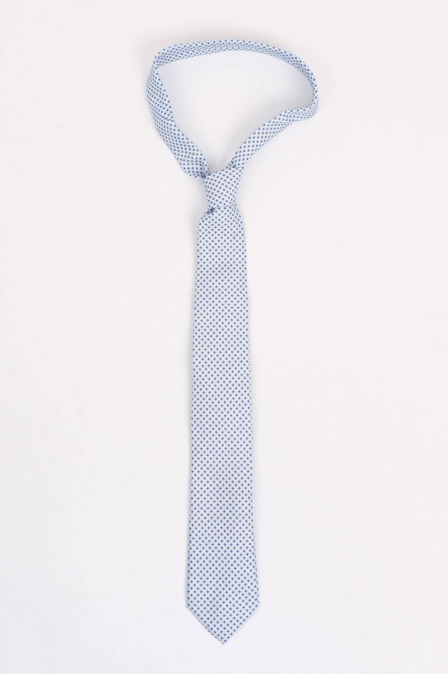Rosi Collection Gemusterte Krawatte in Hellblau