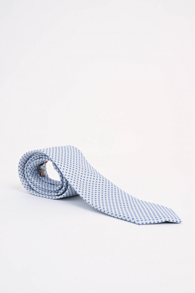 Rosi Collection Gemusterte Krawatte in Hellblau