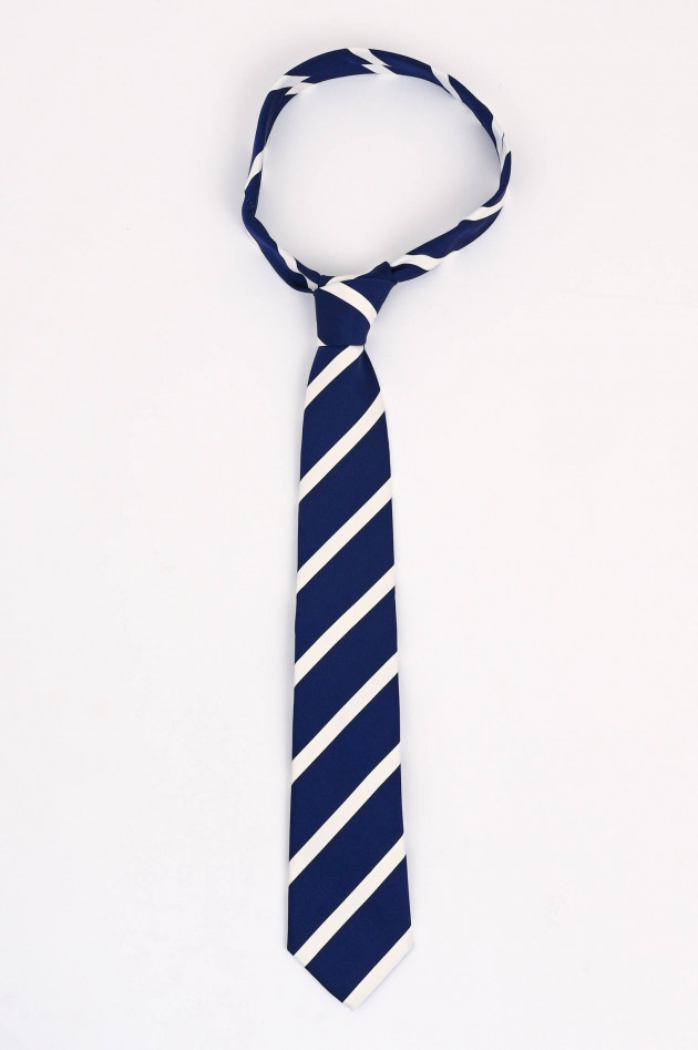 Rosi Collection Gestreifte Krawatte in Blau/Weiß