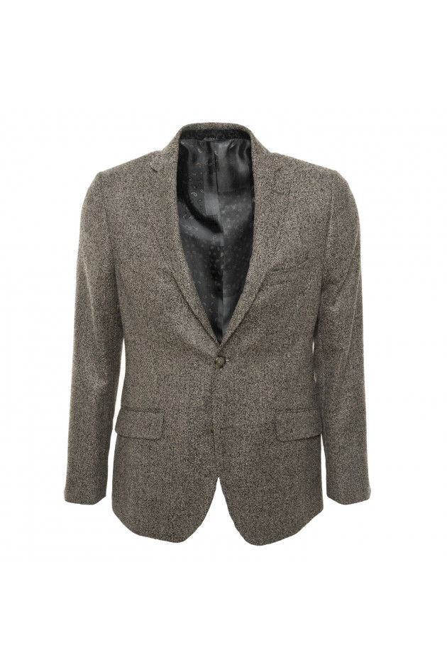 Etro Sakko in Beige/Schwarz gemustert