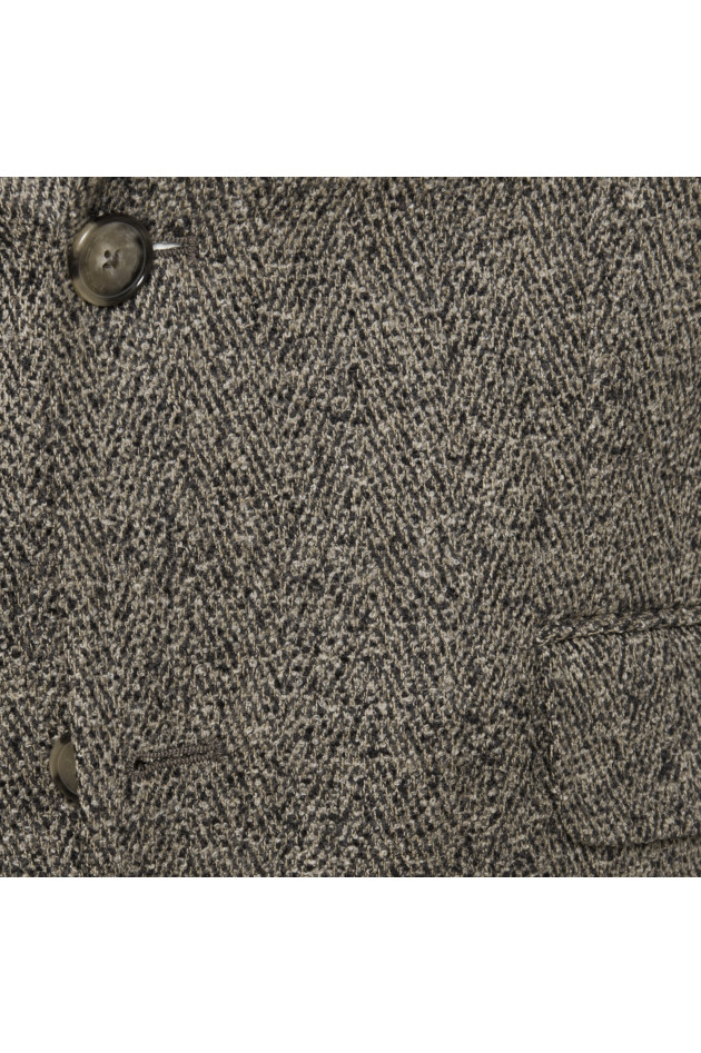 Etro Sakko in Beige/Schwarz gemustert