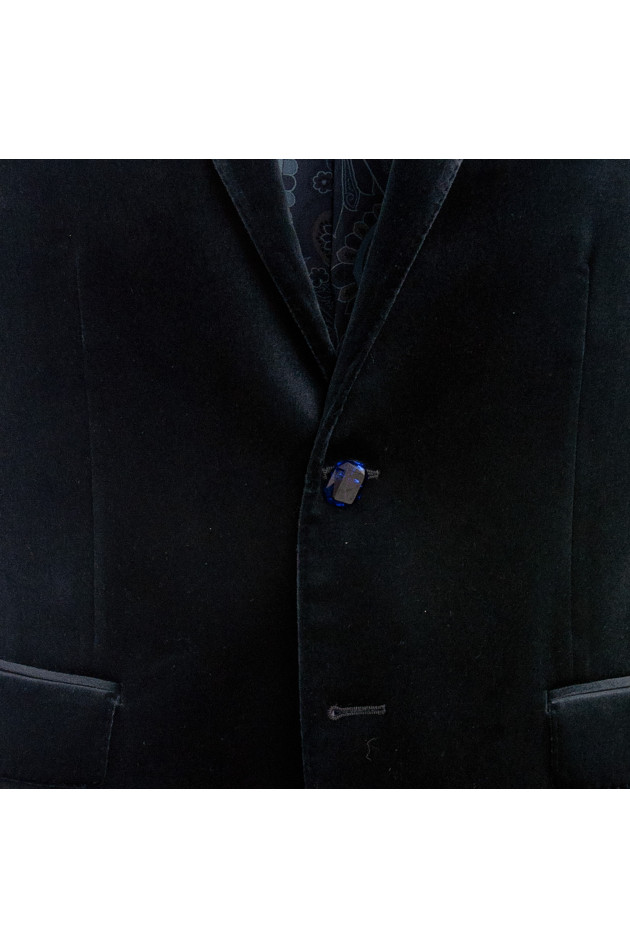Etro Samtsakko in Navy