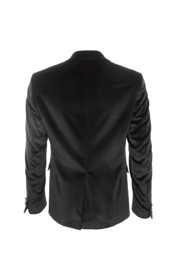 Etro Samtsakko in Schwarz