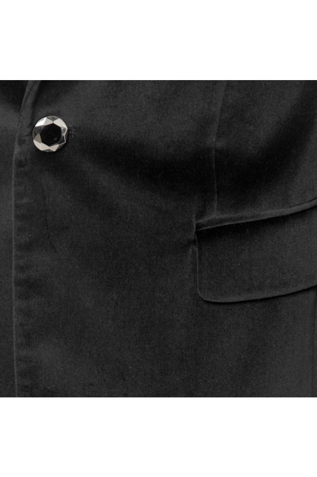 Etro Samtsakko in Schwarz