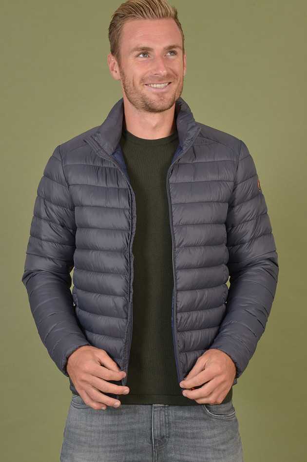 Save the duck Jacke in Grau/Blau/Schwarz
