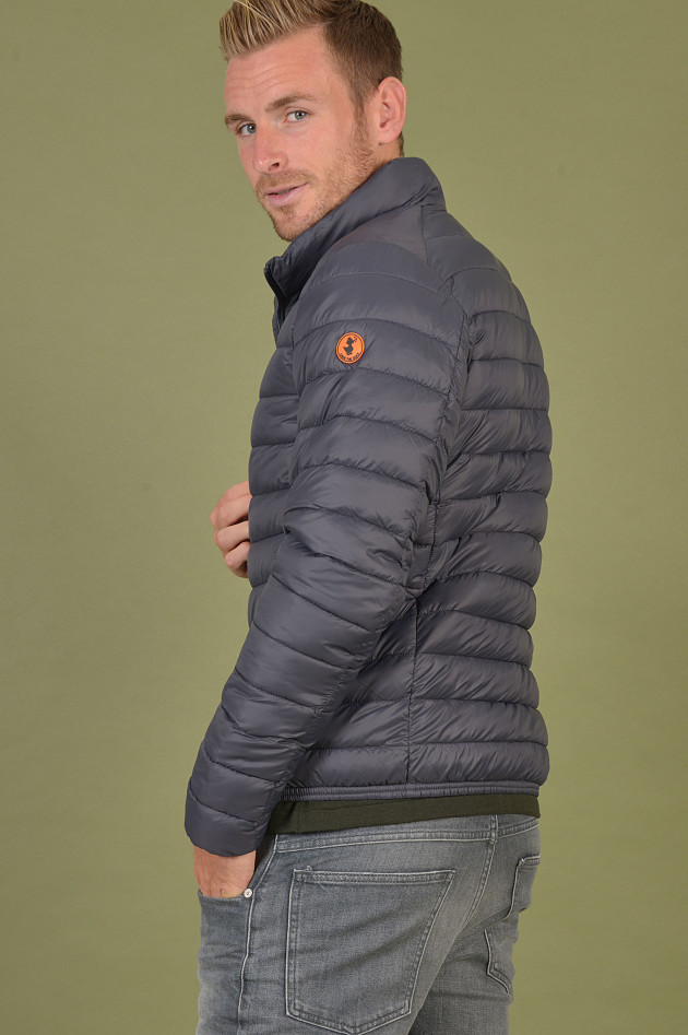 Save the duck Jacke in Grau/Blau/Schwarz