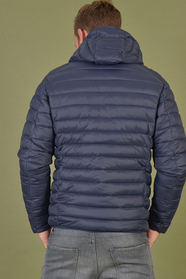 Save the duck Jacke mit Kapuze in Schwarz/Blau
