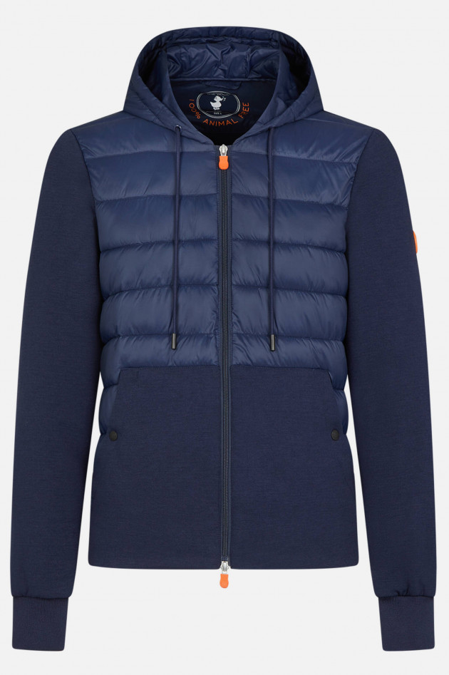 Save the duck Jacke aus Material-Mix in Navy