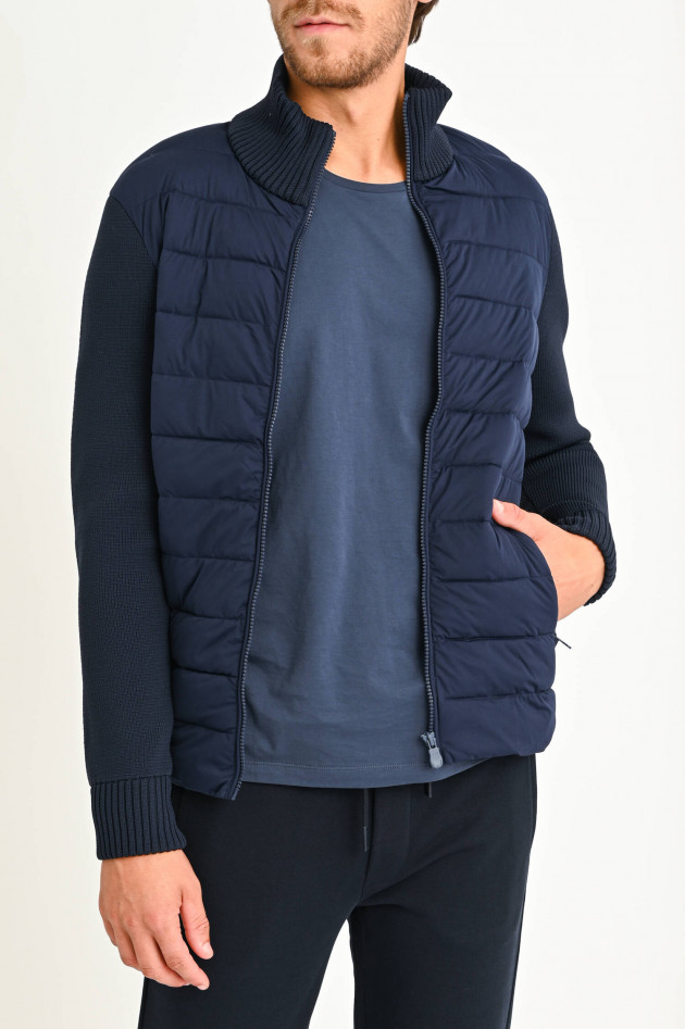 Save the duck Strickjacke mit Stepp-Einsatz REKY in Navy