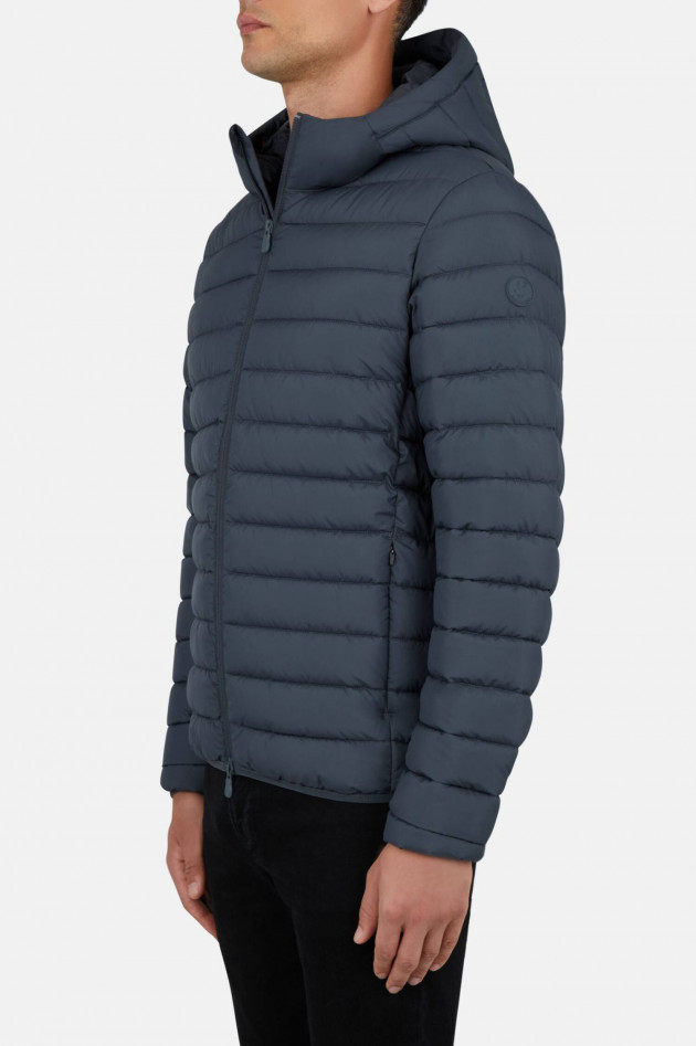 Save the duck Steppjacke mit matter Optik in Schwarzblau