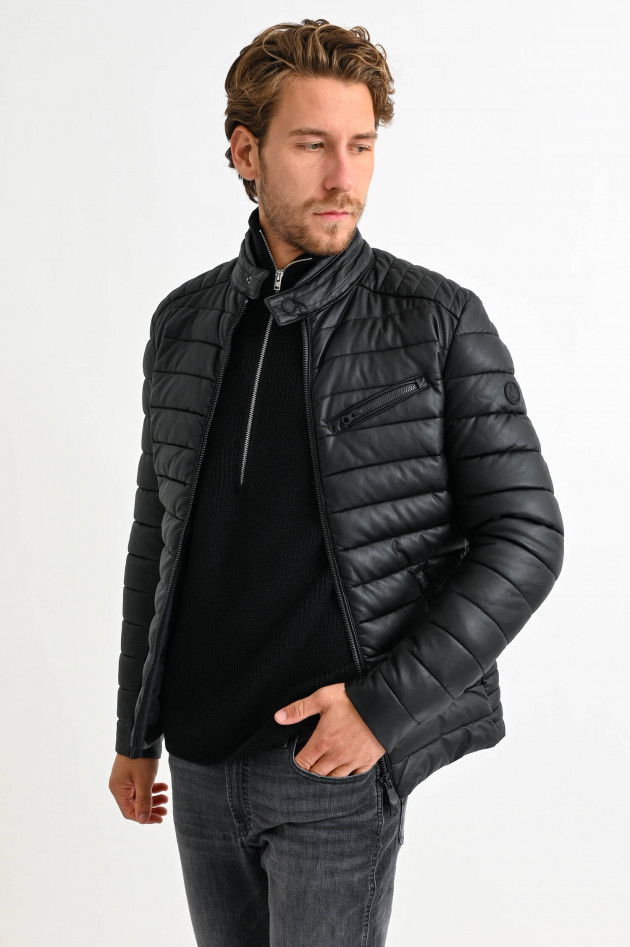 Save the duck Vegane Lederjacke in Schwarz