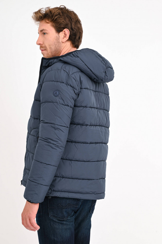 Scalpers Steppjacke mit Kapuze in Navy