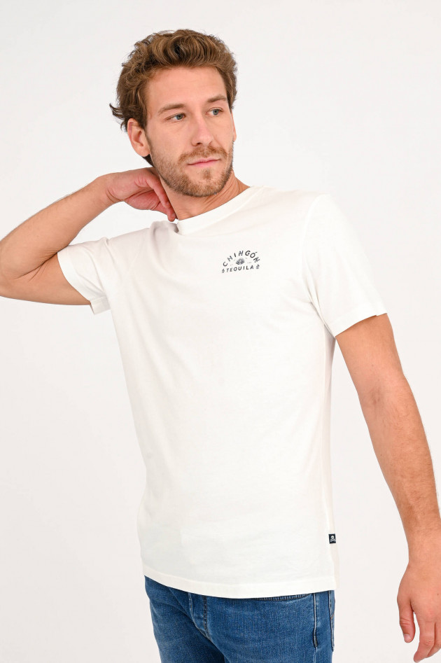 Scalpers T-Shirt mit Rückenprint in Weiß