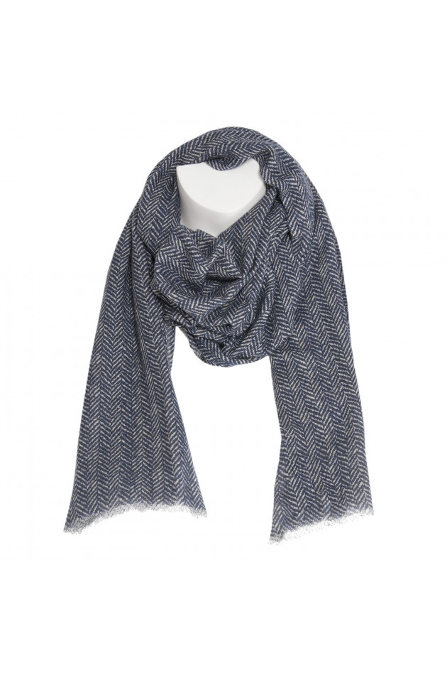 andrea's 1947 Schal gemustert in Blau