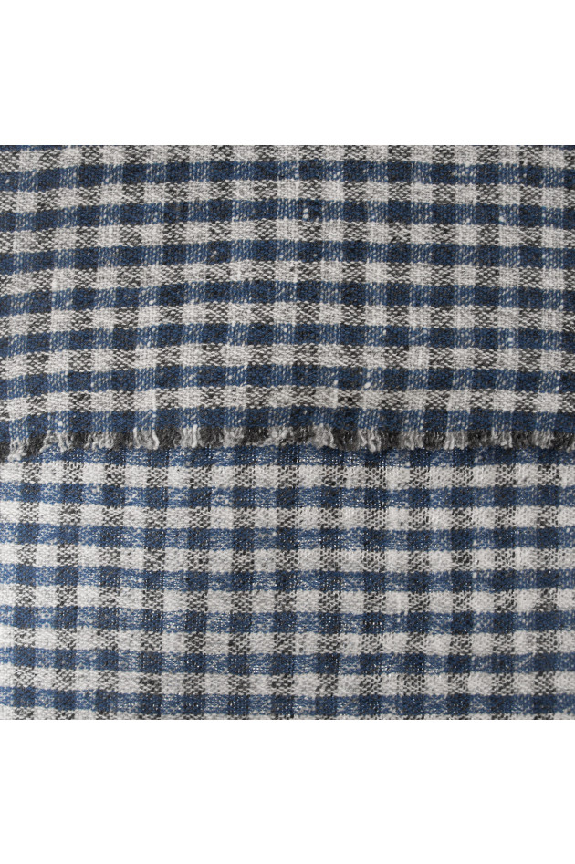 andrea's 1947 Schal gemustert in Blau/Grau