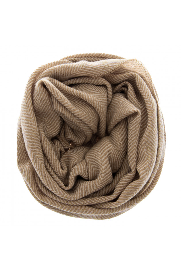 Pelo Schal in Beige gemustert
