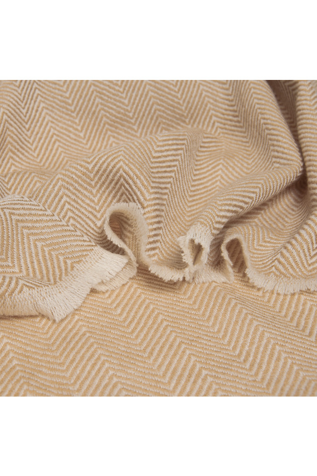 Pelo Schal in Beige gemustert