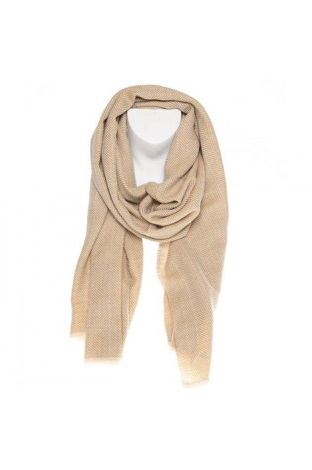 Pelo Schal in Beige gemustert