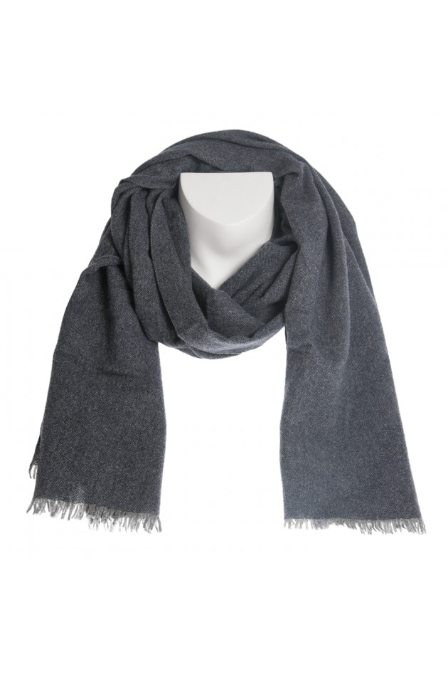 Pelo Schal in Blau