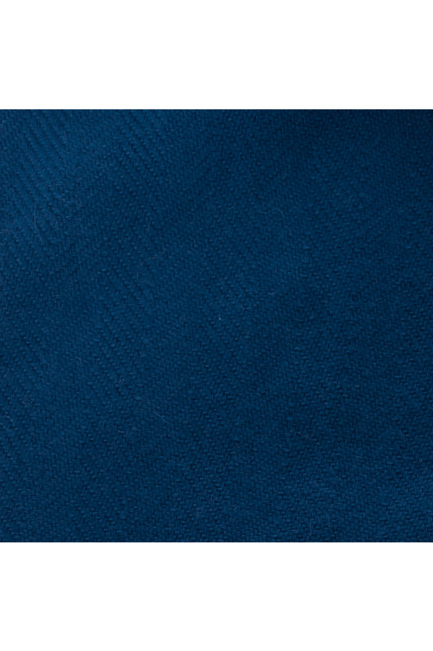 Pelo Schal in Blau gemustert