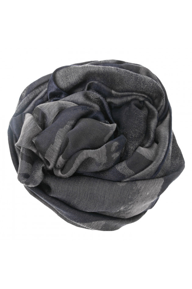 Etro Schal in Blau gemustert