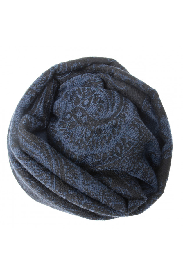 Etro Schal in Blau gemustert