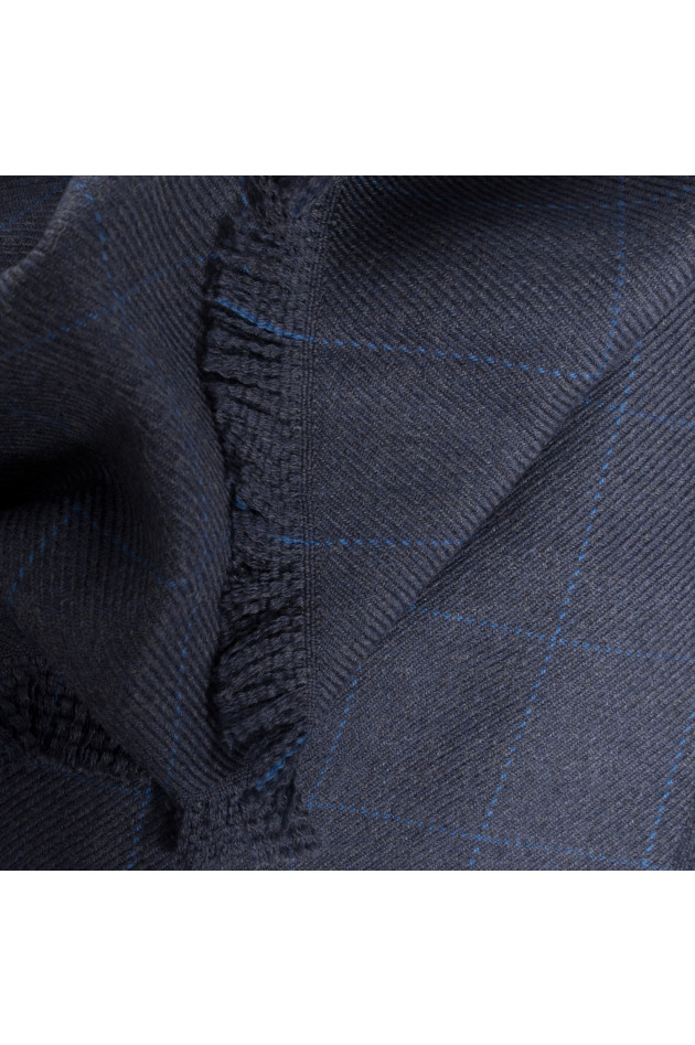 Hackett London Schal in Blau gemustert
