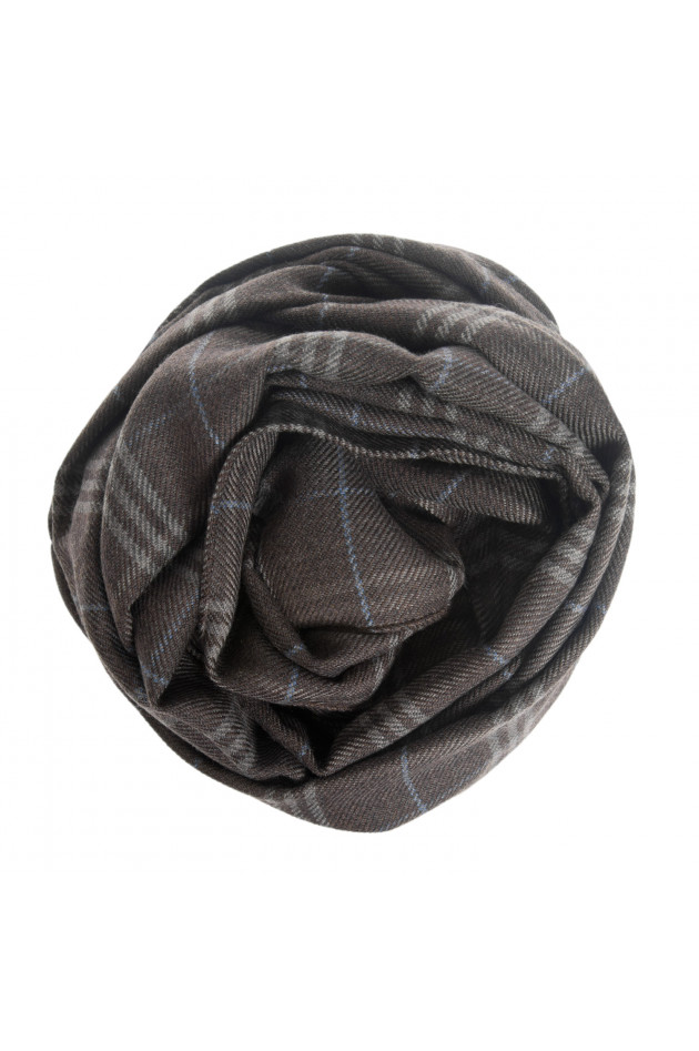 Hackett London Schal in Braun gemustert