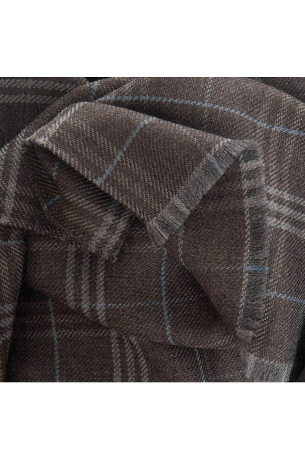 Hackett London Schal in Braun gemustert
