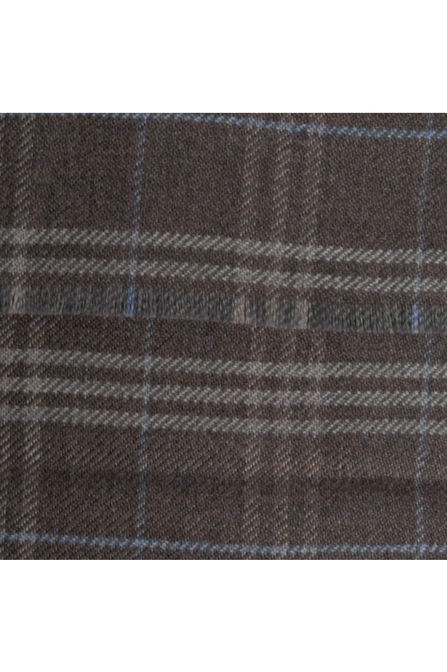 Hackett London Schal in Braun gemustert