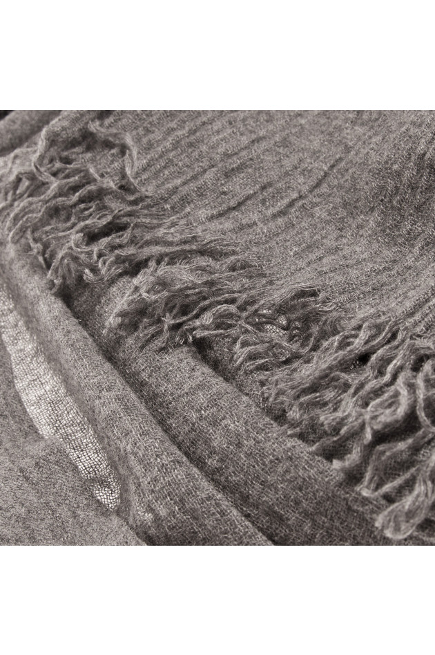 Pelo Schal in Dunkelgrau