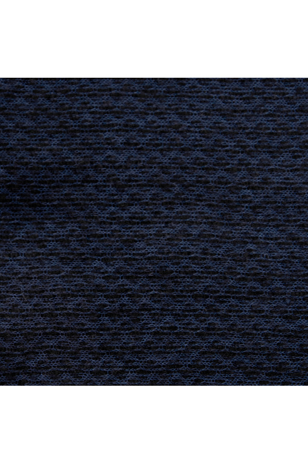 Faliero Sarti Schal in Navy gemustert