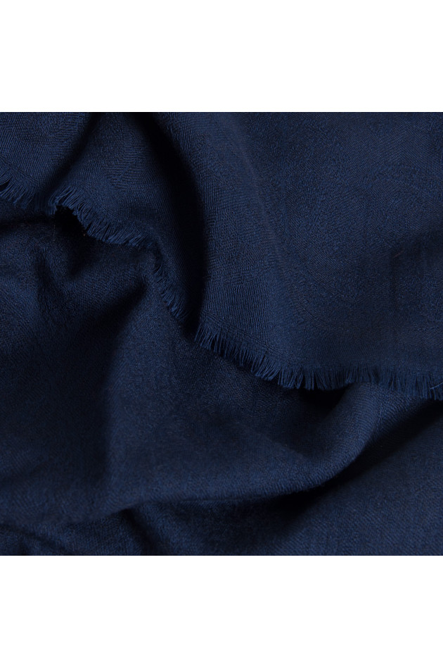 Etro Schal in Navy gemustert