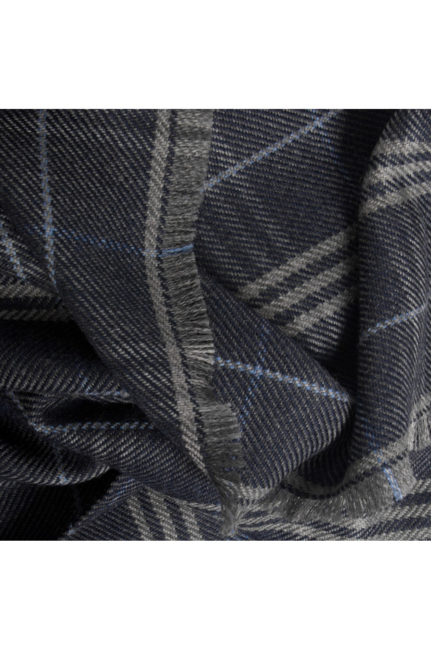 Hackett London Schal in Navy gemustert