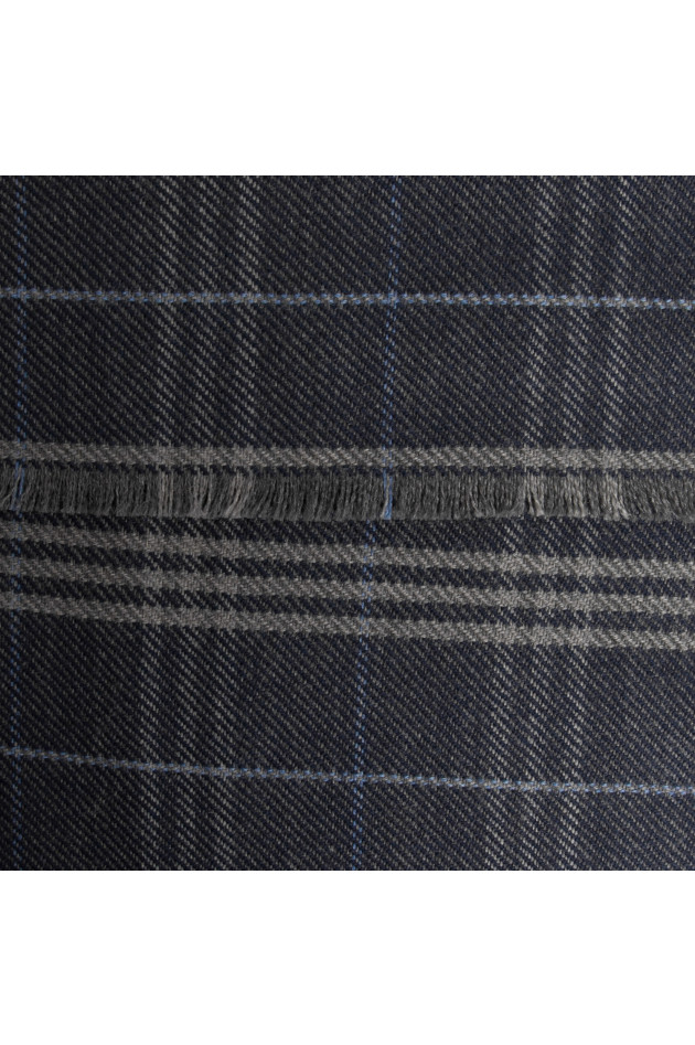 Hackett London Schal in Navy gemustert
