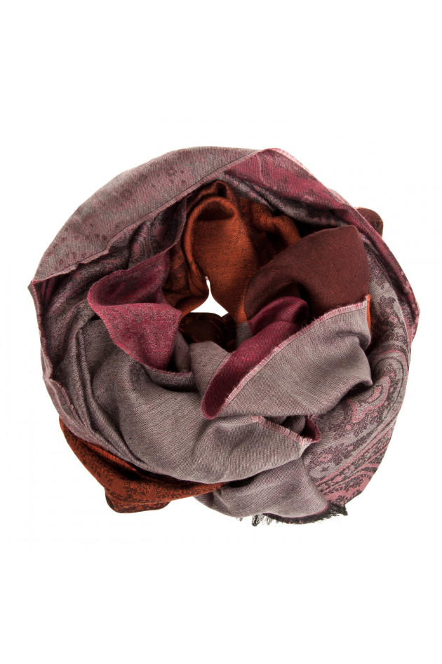 Etro Schal in Orange gemustert