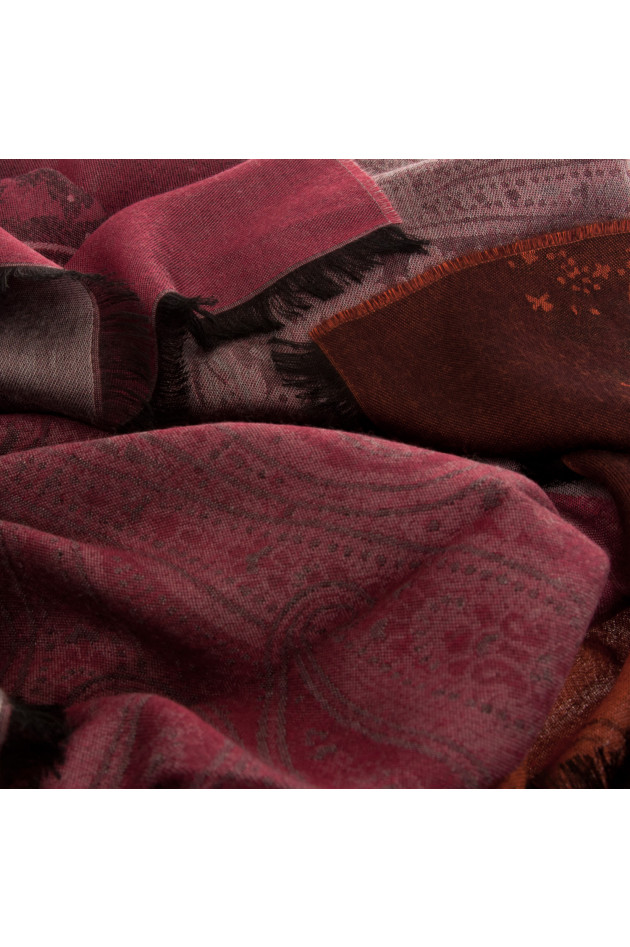 Etro Schal in Orange gemustert