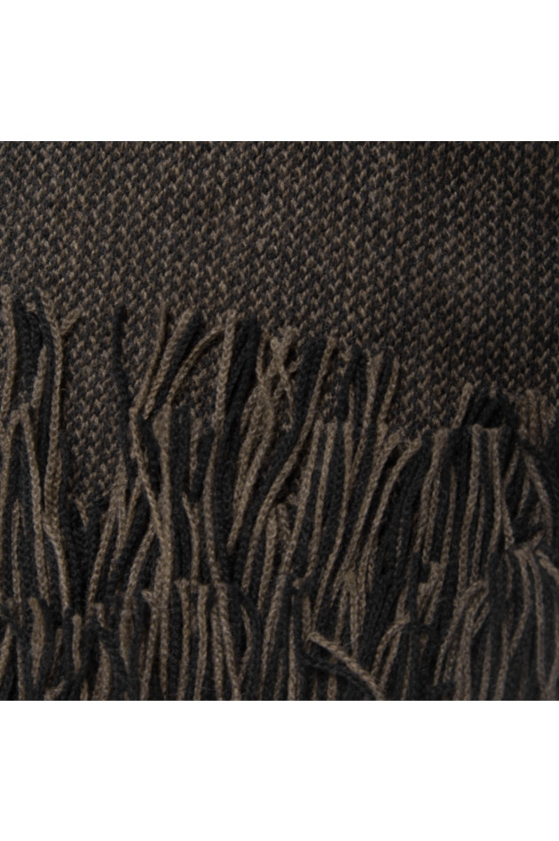 Pelo Schal in Schwarz/Braun gemustert