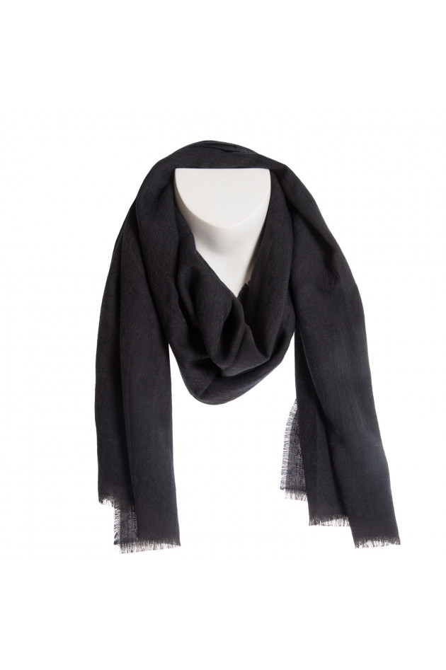 Etro Schal in Schwarz gemustert