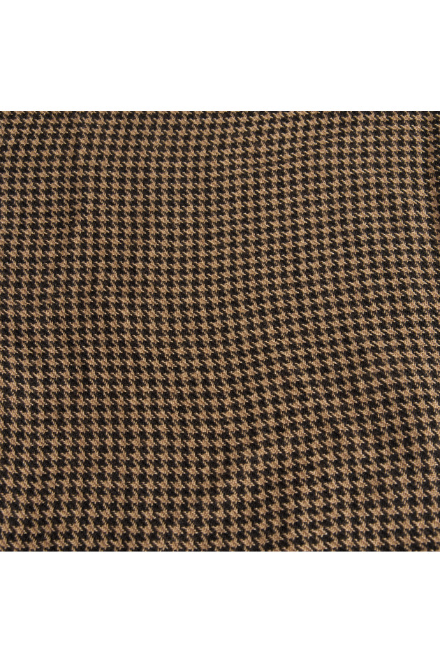 Faliero Sarti Schal ZARINA in Schwarz/Camel gemustert
