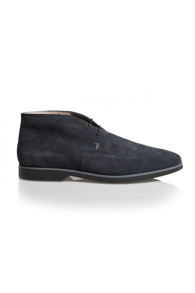 Tod's Schnürschuh aus Leder in Antra/Blau