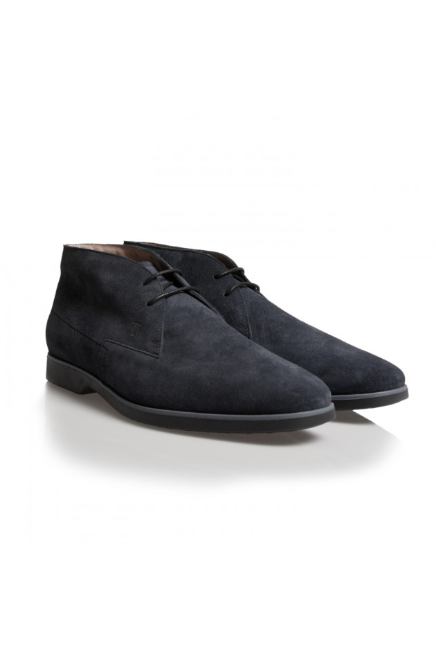 Tod's Schnürschuh aus Leder in Antra/Blau
